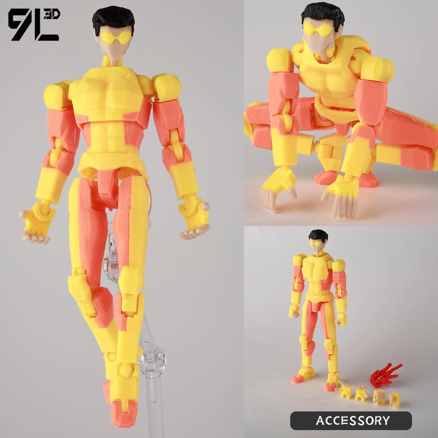 Invincible 2.0 Multi-Jointed Action Figure – 14cm 3D Printed Collectible