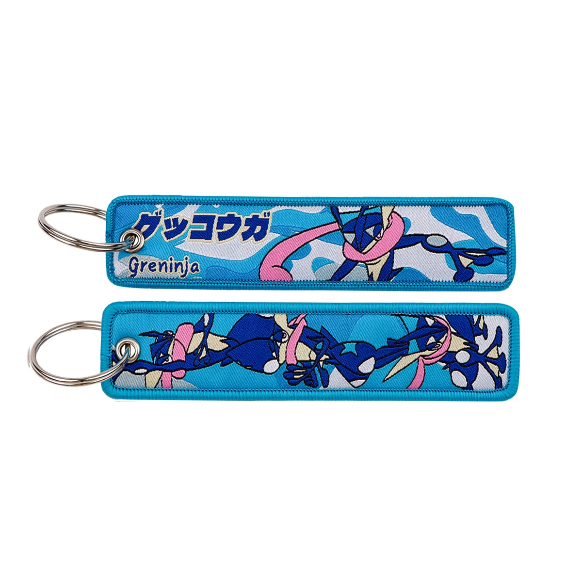 Japanese Anime Elf Monsters Keychain for Cars Backpack Key Holders Embroidery Keyrings Key Tag Jet Tag Accessories Gifts 1pcs