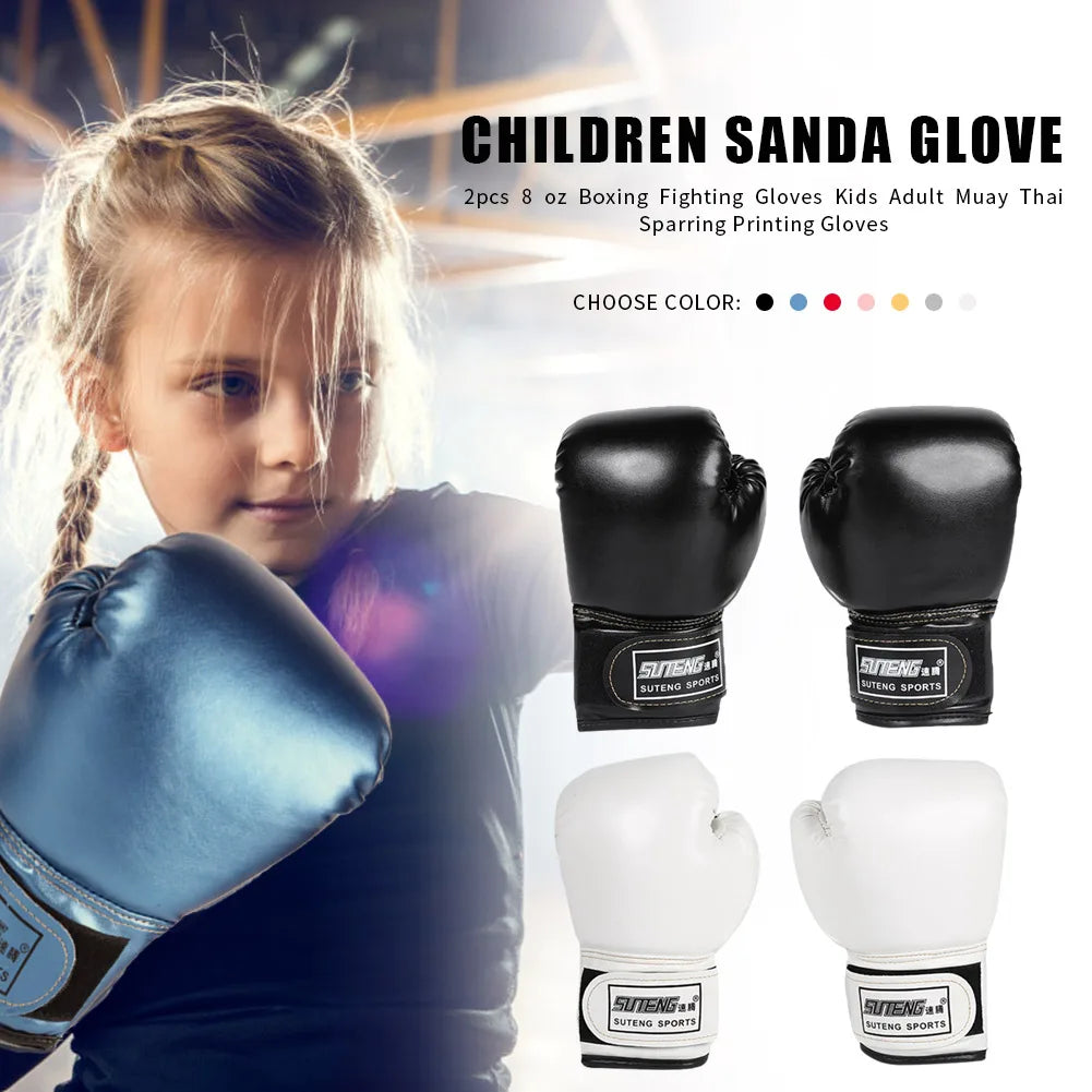 Kids Boxing Gloves 2PCS | PU Leather Training Mitts for Boys & Girls Ages 3–12