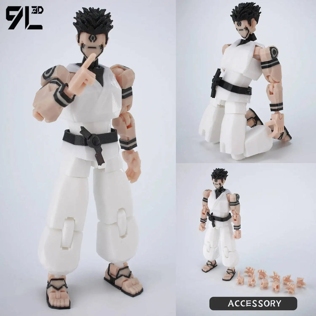 Jujutsu Kaisen Gojo & Kenjaku – 14cm Multi-Joint Figure