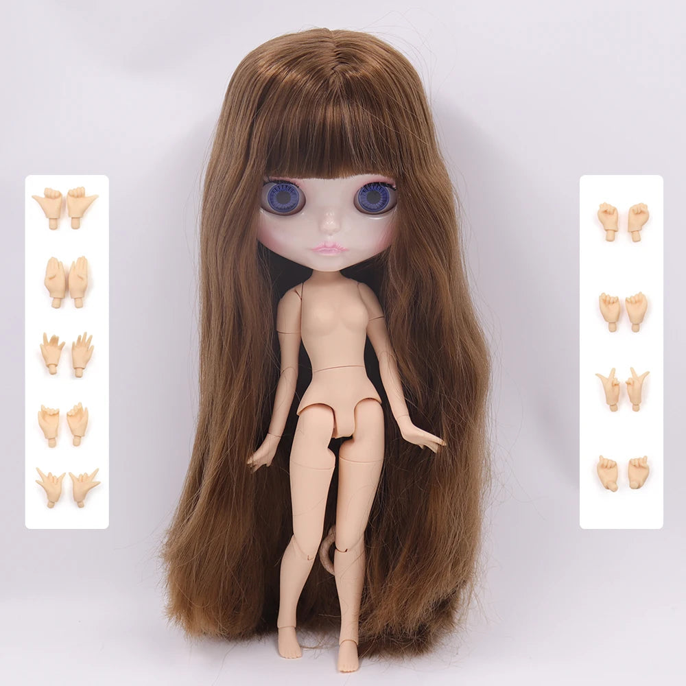 ICY DBS Blyth Doll 30CM BJD – Natural Shiny Face with Extra Hands
