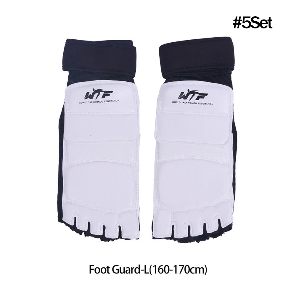 Karate & Taekwondo Half-Finger Gloves | EVA Padded Martial Arts Hand & Foot Guards