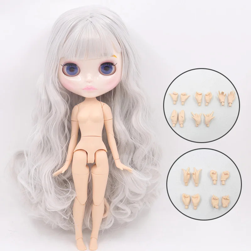 ICY DBS Blyth Doll 30CM BJD – Carved Lips White Skin Joint Body
