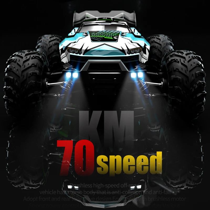 1:16 RC Monster Truck – 4WD Off-Road Climbing Car 50KM/H or 70KM/H for Boys & Adults