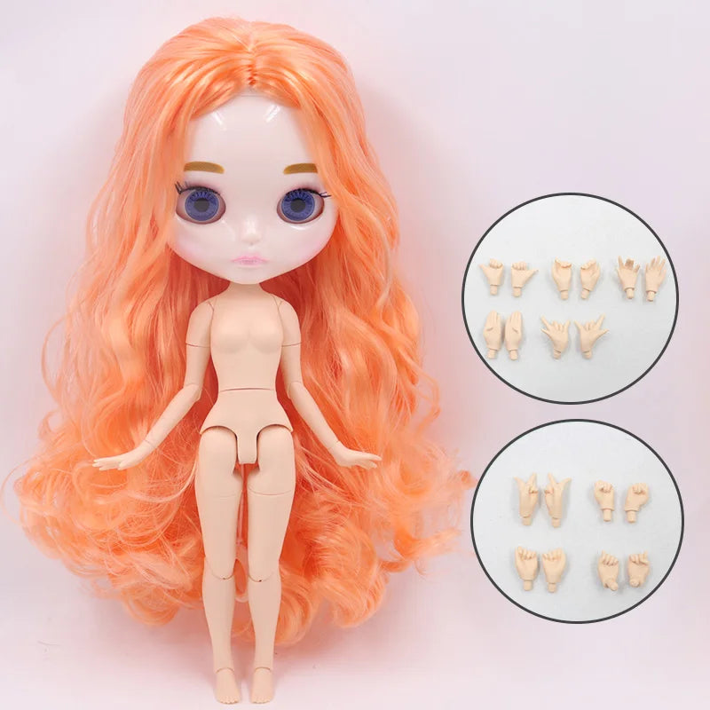 ICY DBS Blyth Doll 30CM BJD – Carved Lips White Skin Joint Body