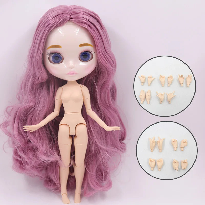 ICY DBS Blyth Doll 30CM BJD – Carved Lips White Skin Joint Body