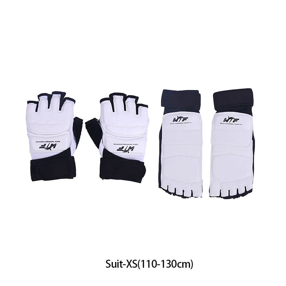 Karate & Taekwondo Half-Finger Gloves | EVA Padded Martial Arts Hand & Foot Guards