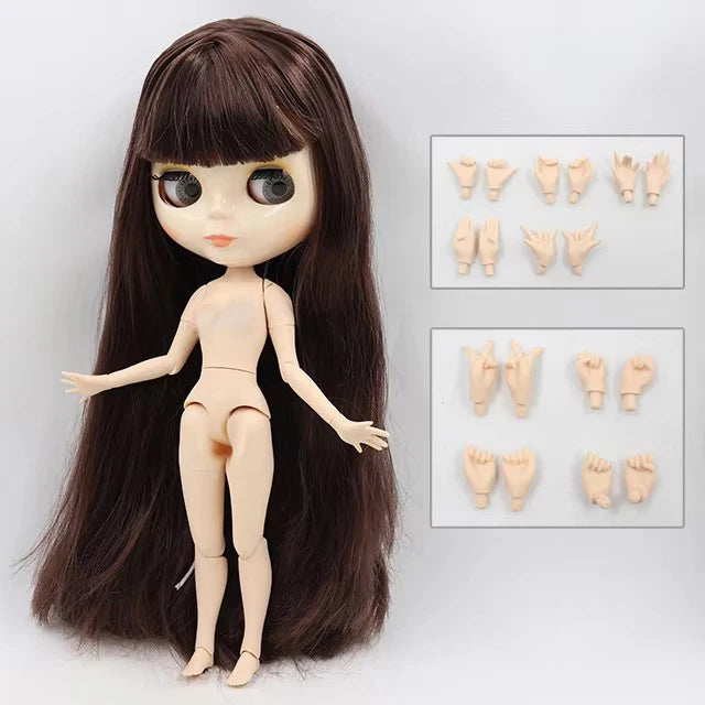 ICY DBS Blyth Doll 30CM BJD – White Skin Shiny & Matte Face Special