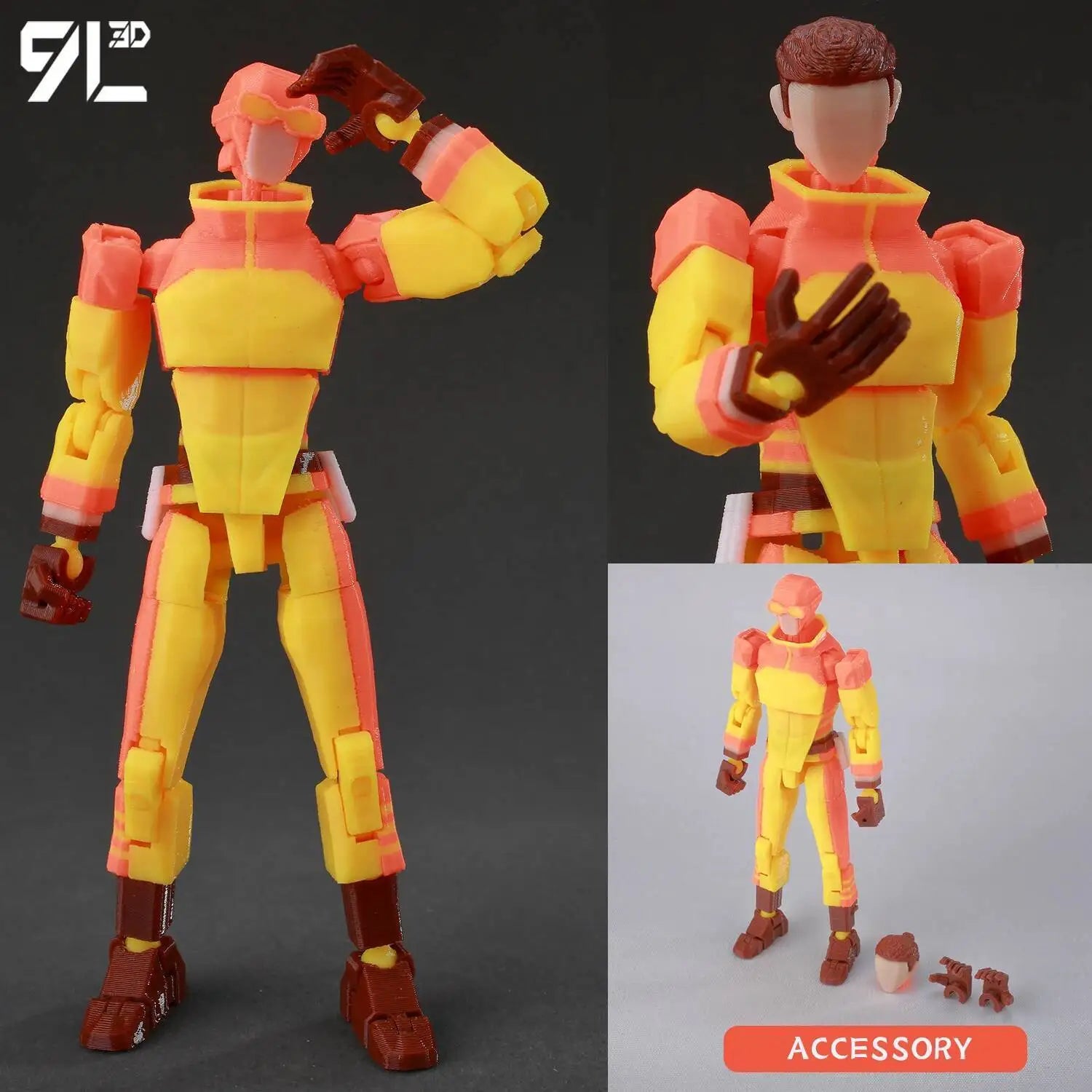 Invincible 2.0 Multi-Jointed Action Figure – 14cm 3D Printed Collectible