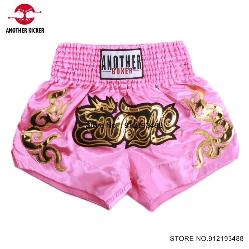 Muay Thai Shorts – Embroidered Kickboxing Training Shorts | Men, Women & Kids
