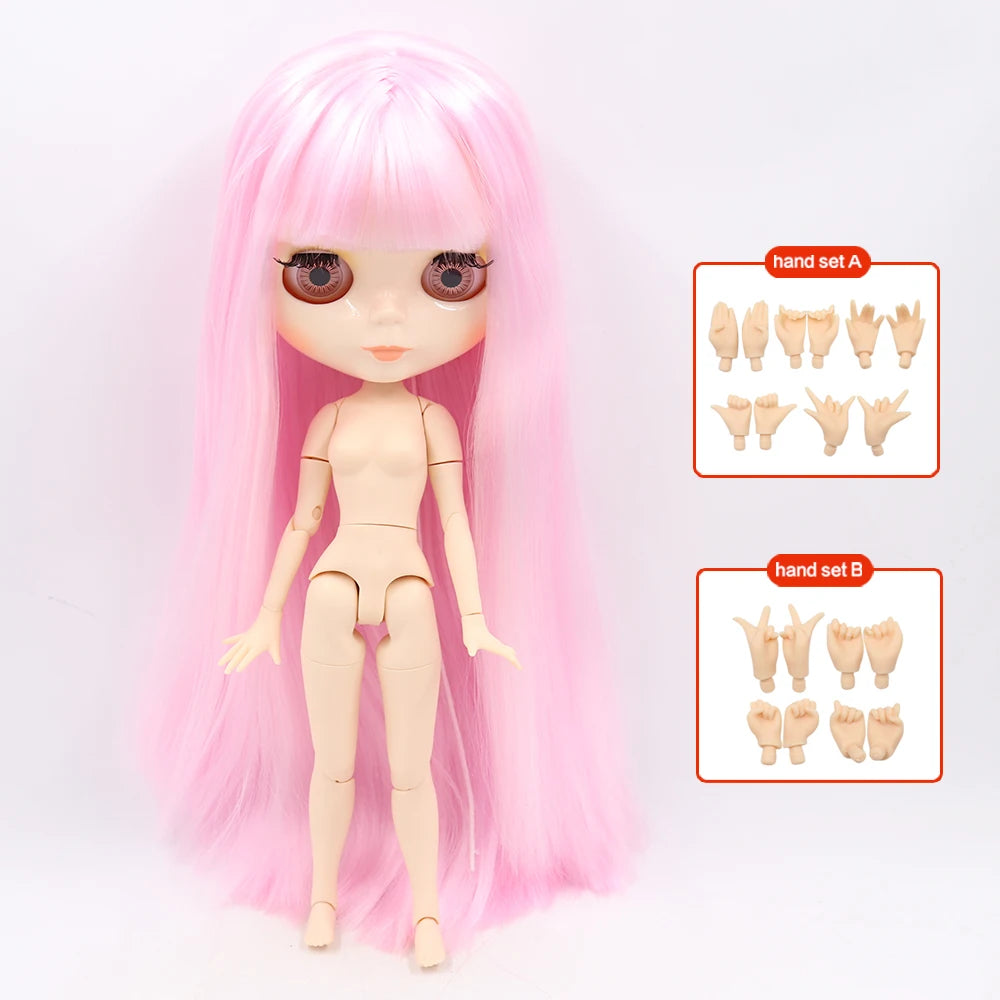 ICY DBS Blyth Doll 30CM BJD – White Face DIY Fashion Doll with AB Panel