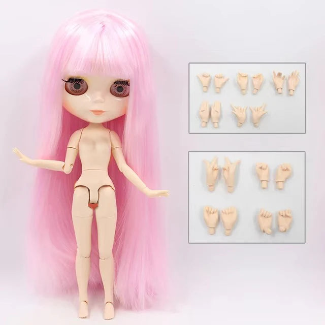 ICY DBS Blyth Doll 30CM BJD – White Skin Shiny & Matte Face Special