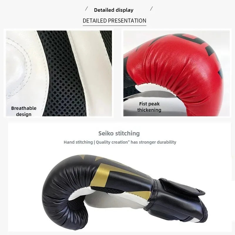 PU Leather Boxing Gloves – 6oz to 16oz | Boxing, Muay Thai & Taekwondo