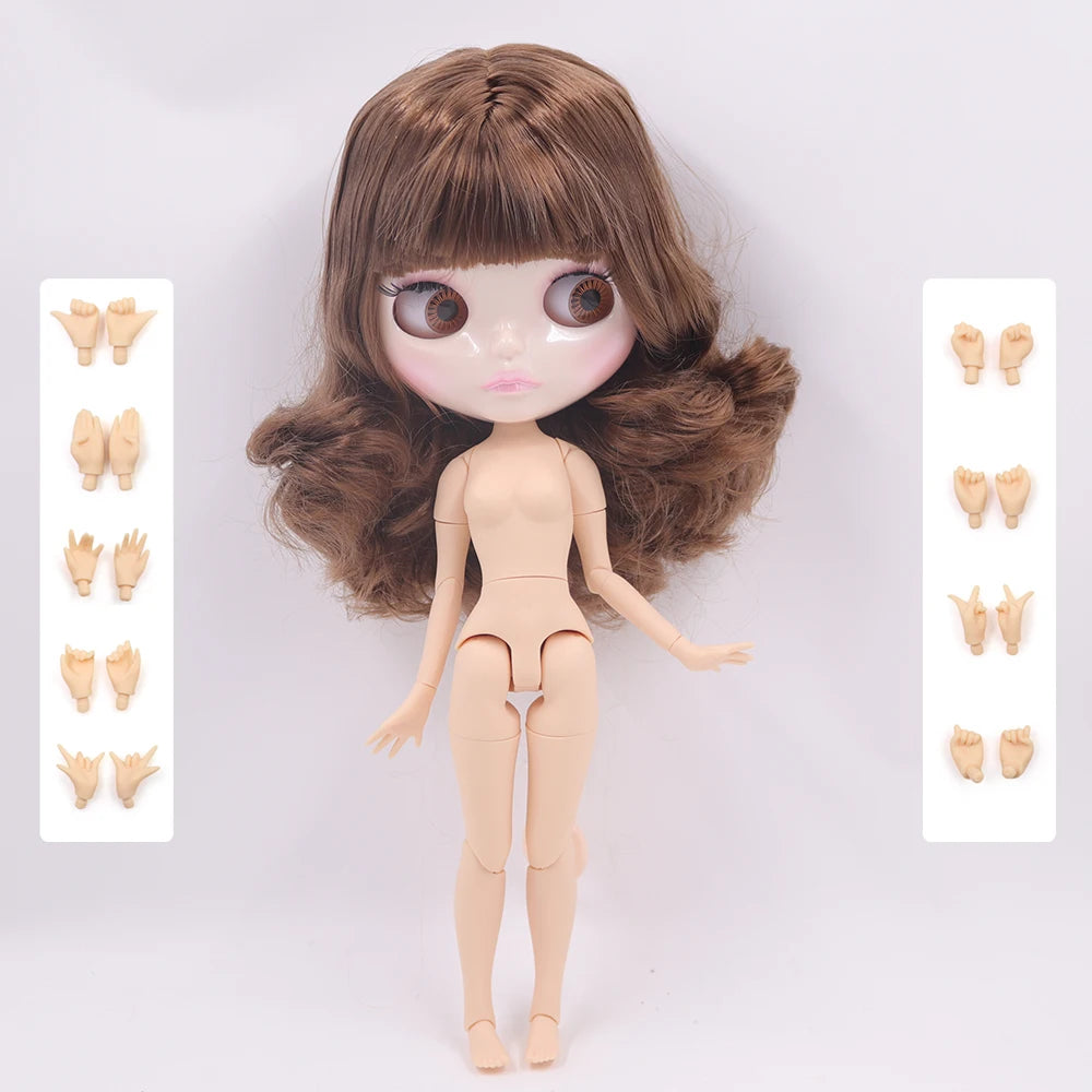 ICY DBS Blyth Doll 30CM BJD – Natural Shiny Face with Extra Hands