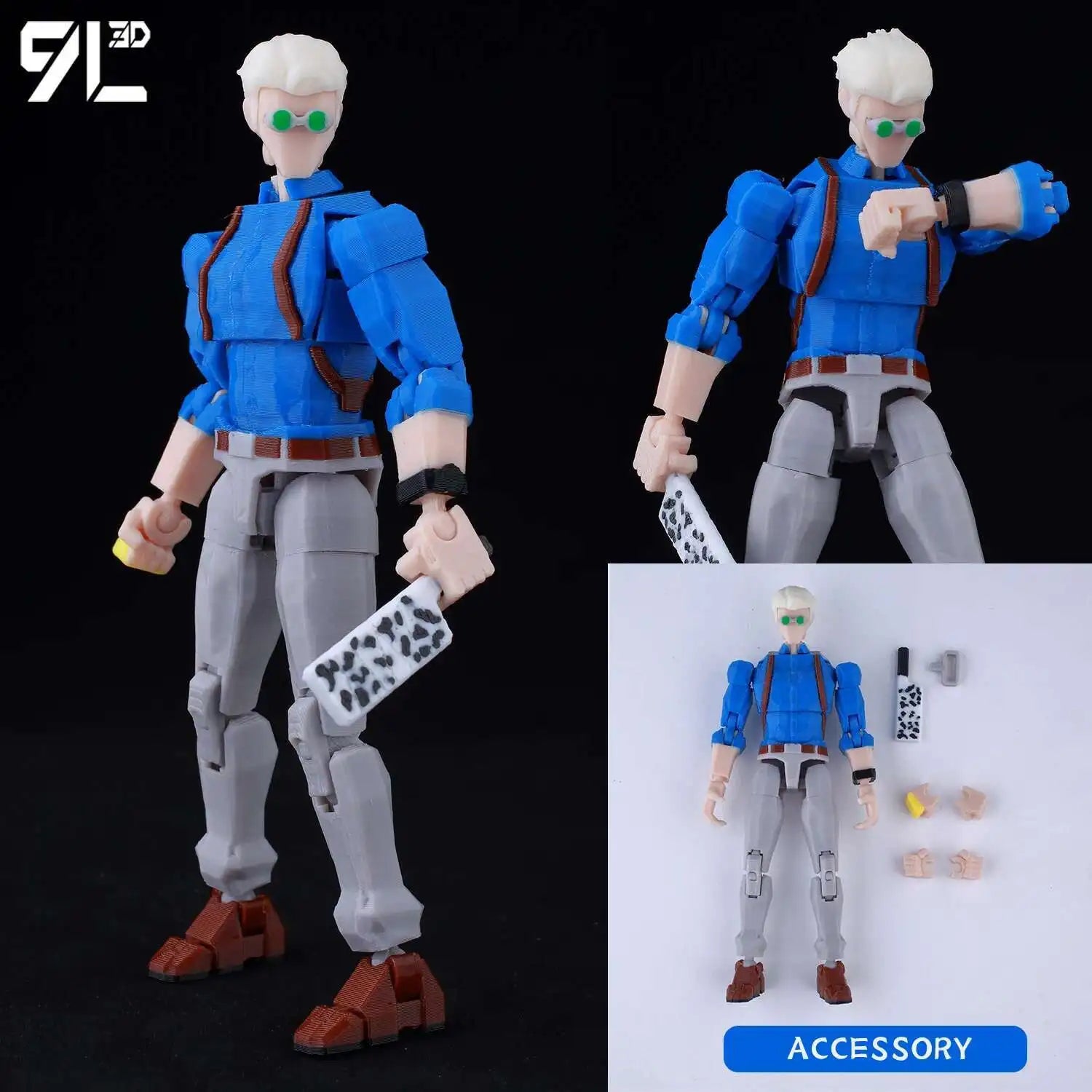 9L3D T13 Jujutsu Kaisen Itadori Figure LUCKY13 Training Ver. JJK Titan13 Multi-Jointed Movable Dummy13 Stress Relief Toys Gifts