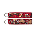 Japanese Anime Elf Monsters Keychain for Cars Backpack Key Holders Embroidery Keyrings Key Tag Jet Tag Accessories Gifts 1pcs