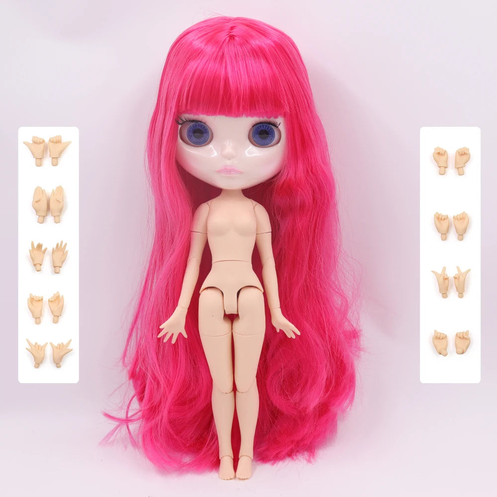 ICY DBS Blyth Doll 30CM BJD – Natural Shiny Face with Extra Hands