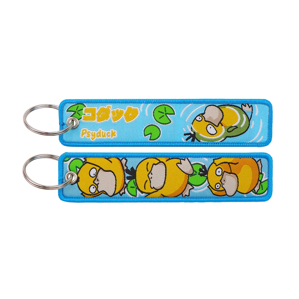 Japanese Anime Elf Monsters Keychain for Cars Backpack Key Holders Embroidery Keyrings Key Tag Jet Tag Accessories Gifts 1pcs