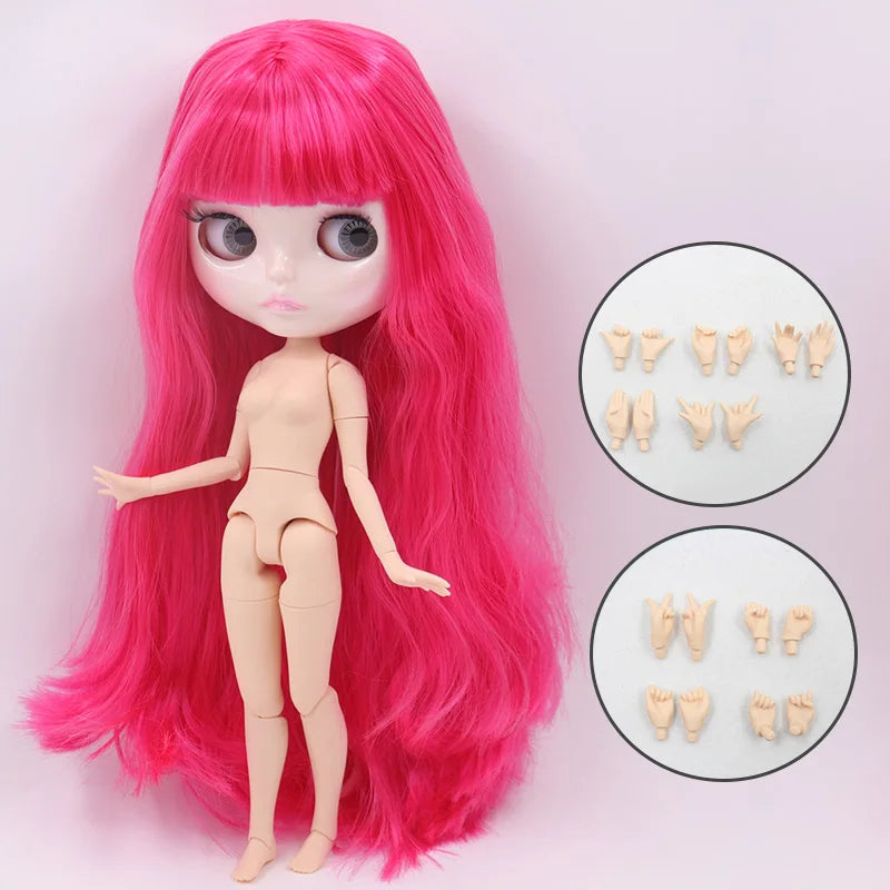 ICY DBS Blyth Doll 30CM BJD – Carved Lips White Skin Joint Body