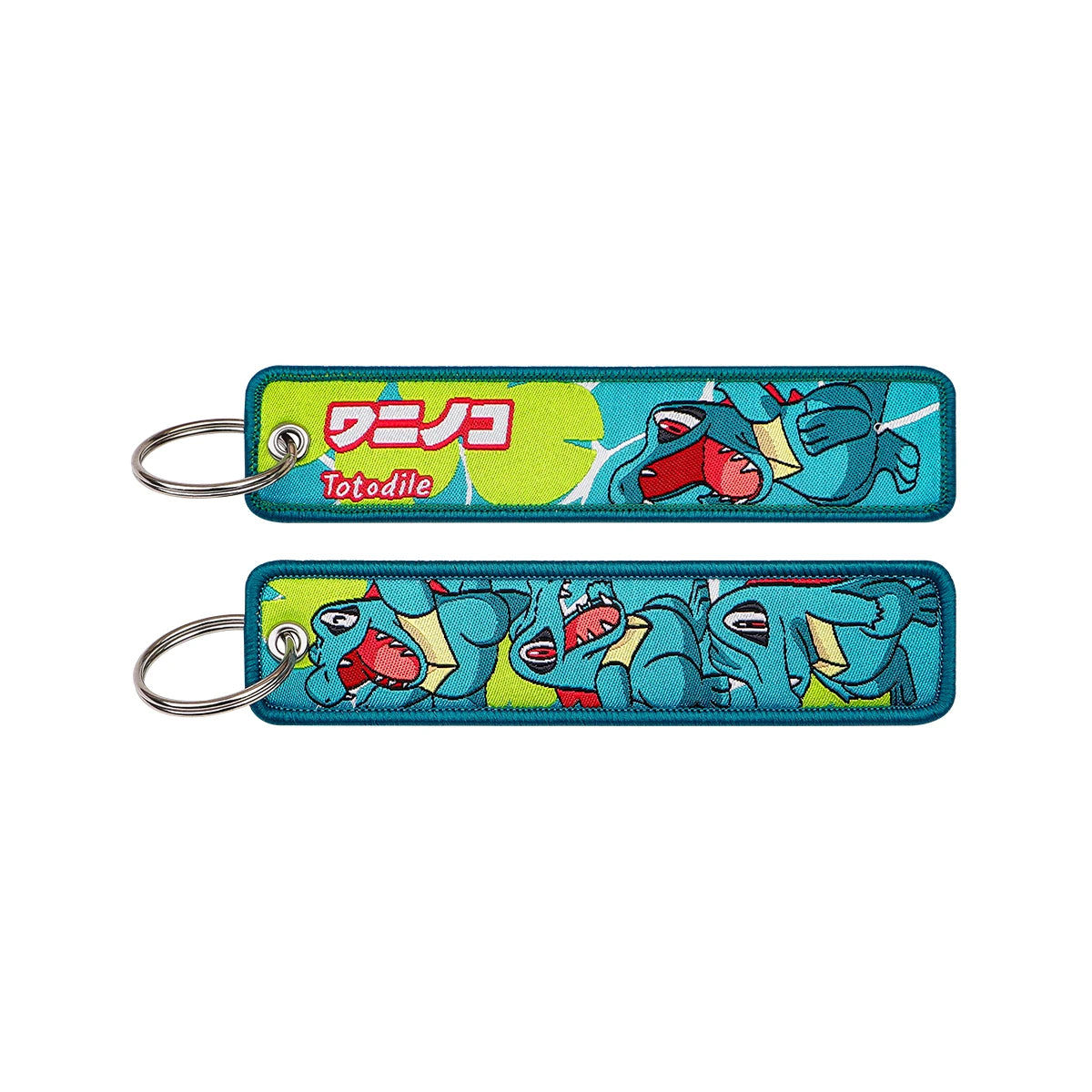 Japanese Anime Elf Monsters Keychain for Cars Backpack Key Holders Embroidery Keyrings Key Tag Jet Tag Accessories Gifts 1pcs