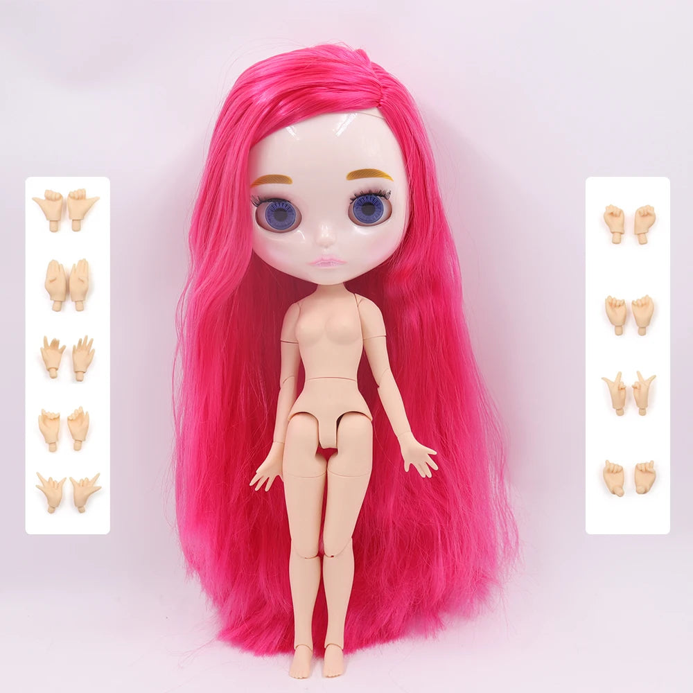 ICY DBS Blyth Doll 30CM BJD – Natural Shiny Face with Extra Hands