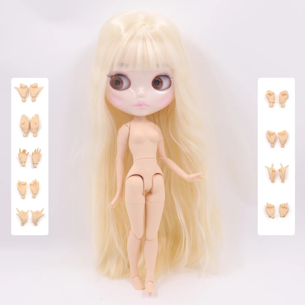 ICY DBS Blyth Doll 30CM BJD – Natural Shiny Face with Extra Hands