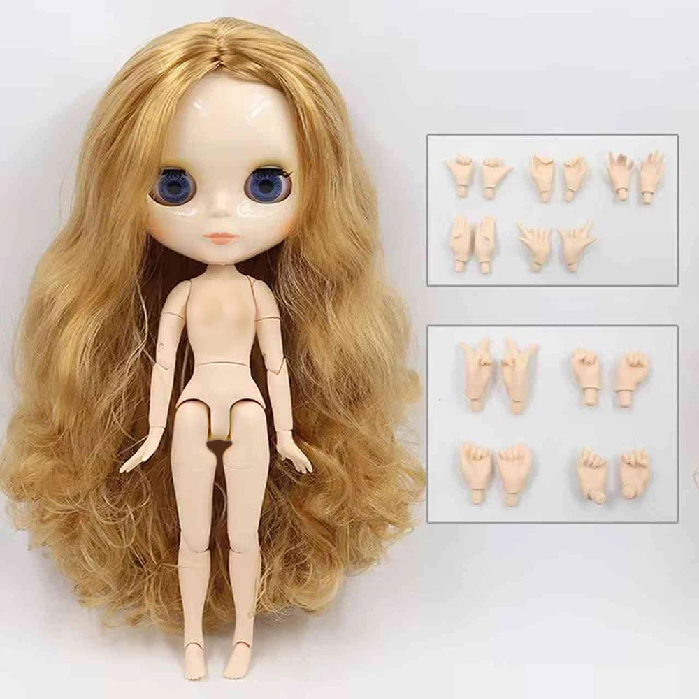 ICY DBS Blyth Doll 30CM BJD – White Skin Shiny & Matte Face Special