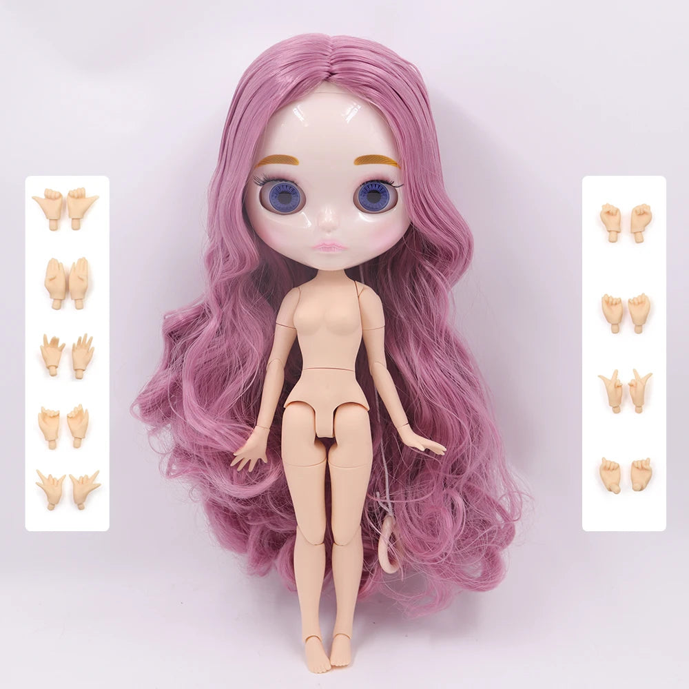 ICY DBS Blyth Doll 30CM BJD – Natural Shiny Face with Extra Hands