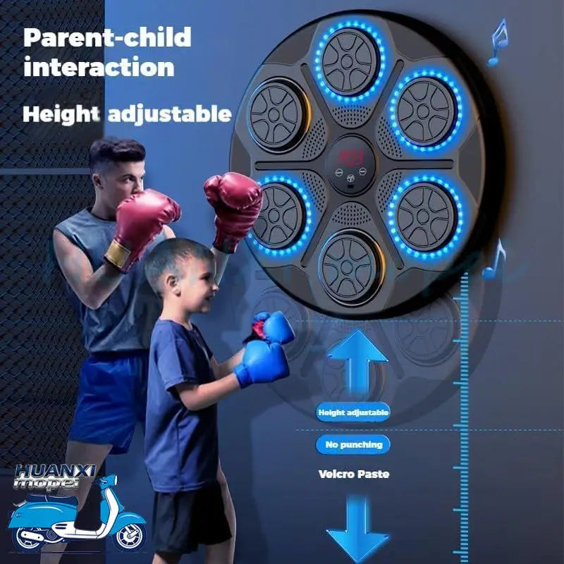 Smart Music Boxing Machine with LED Display & Bluetooth | Wall-Mounted Trainer