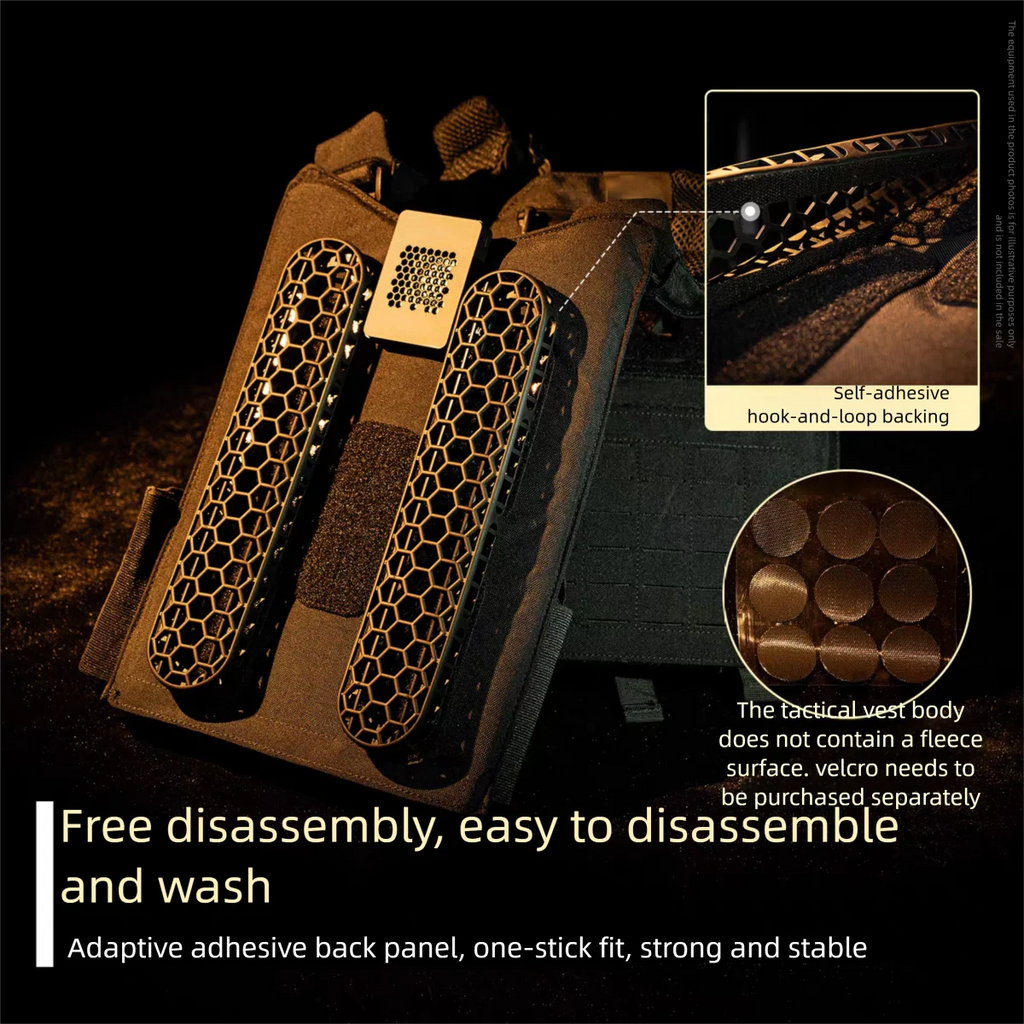 Tactical Vest Breathable Cushion 3D Stereo Shock Absorption Pad Multifunctional Universal Backpack Breathable Mat Pressure Relie