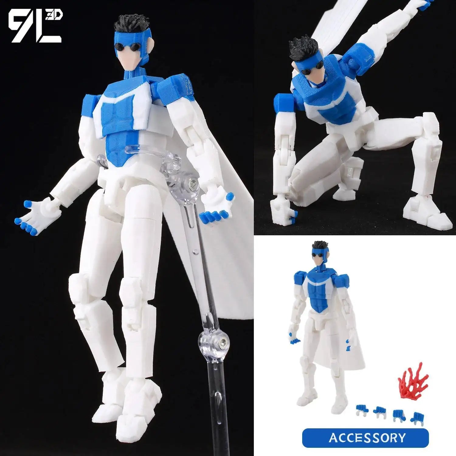 Invincible 2.0 Multi-Jointed Action Figure – 14cm 3D Printed Collectible
