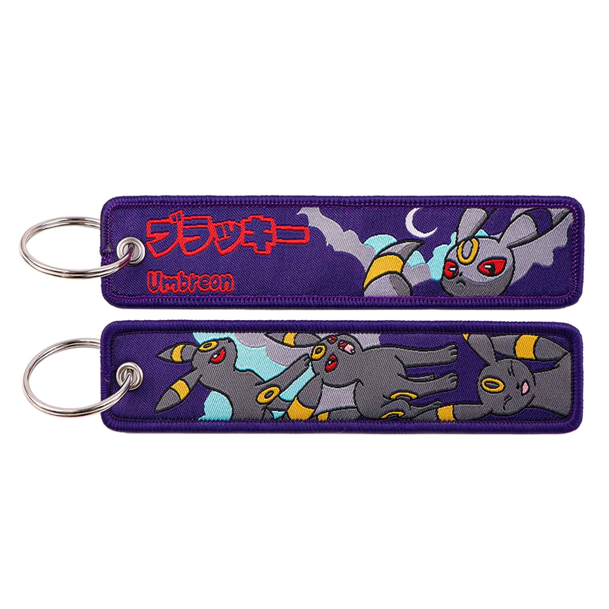 Japanese Anime Elf Monsters Keychain for Cars Backpack Key Holders Embroidery Keyrings Key Tag Jet Tag Accessories Gifts 1pcs