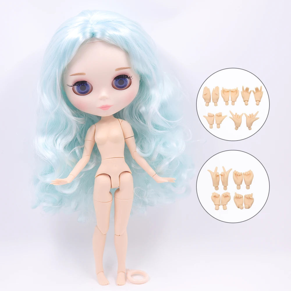 ICY DBS Blyth Doll 30CM BJD – White Skin Shiny & Matte Face Special