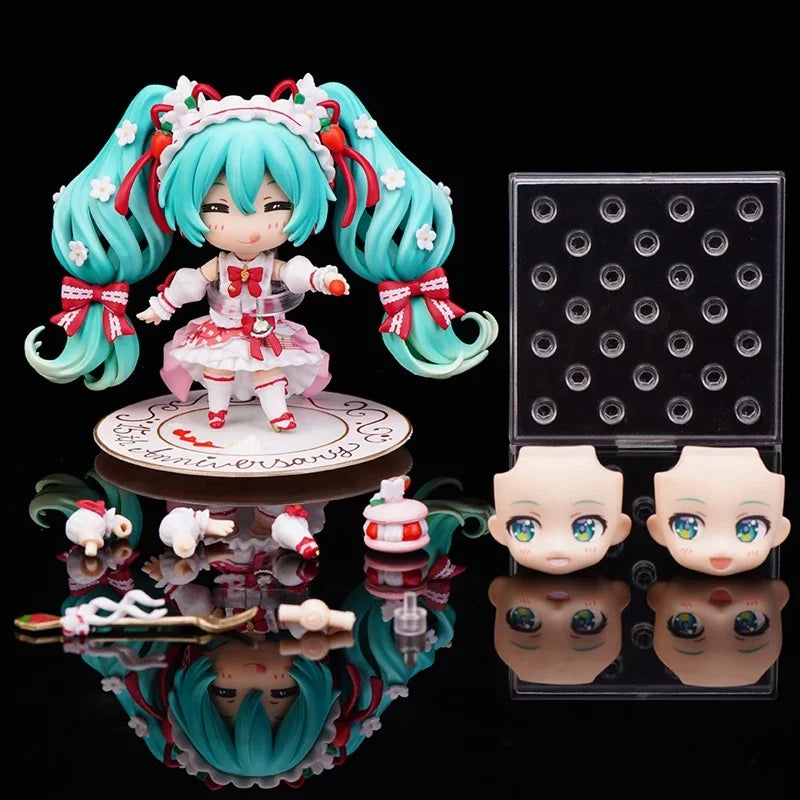 Hatsune Miku 15th Anniversary Strawberry Edition Figure | 10cm PVC Anime Collectible