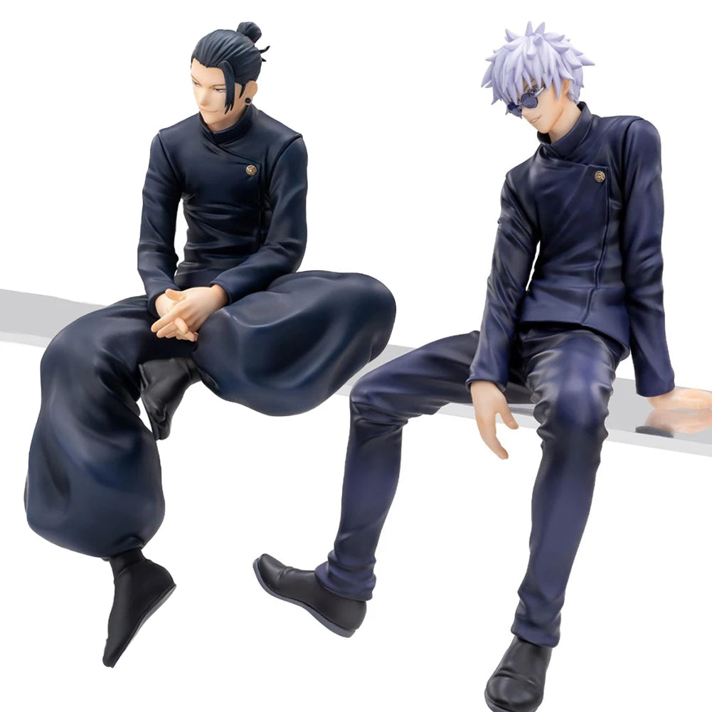 Anime JJK Figure Geto Suguru Gojo SATORU Fushiguro Toji Action Figure Sitting Pose Model Fushiguro Toji Figure Christmas Gift