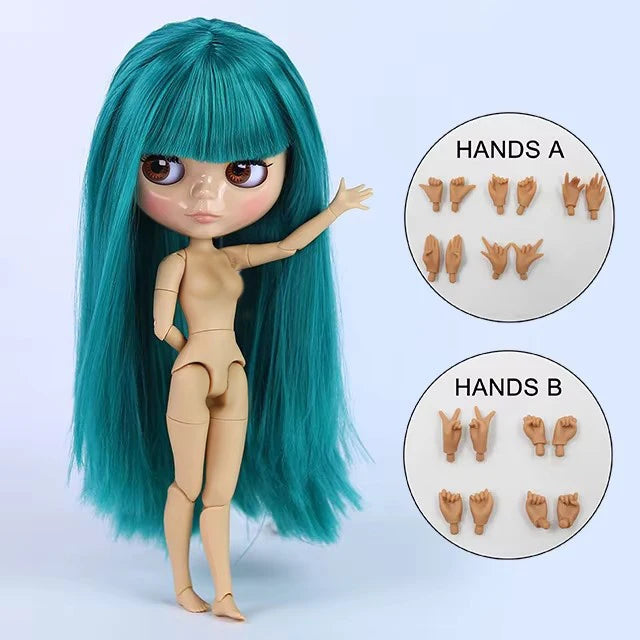 ICY DBS Blyth Doll 30CM BJD – White Skin Shiny & Matte Face Special