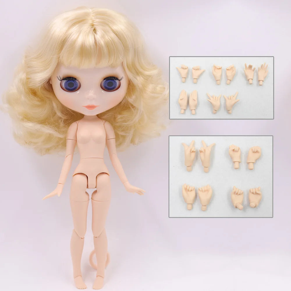 ICY DBS Blyth Doll 30CM BJD – White Skin Shiny & Matte Face Special