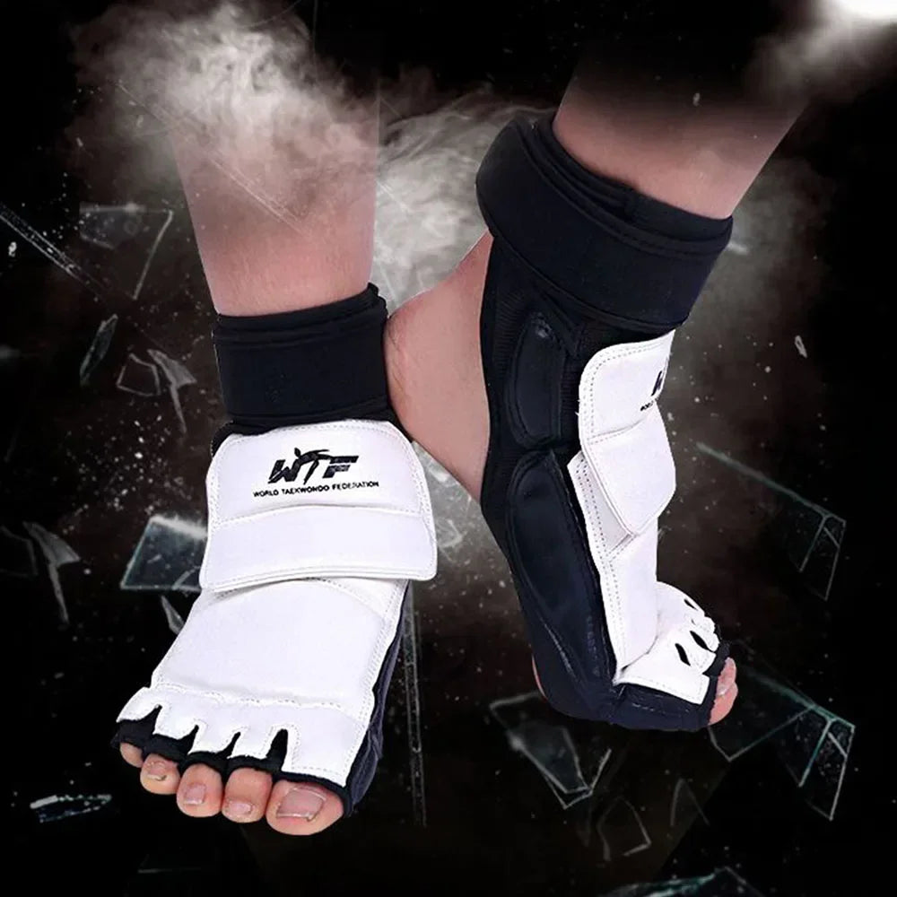 Karate & Taekwondo Half-Finger Gloves | EVA Padded Martial Arts Hand & Foot Guards