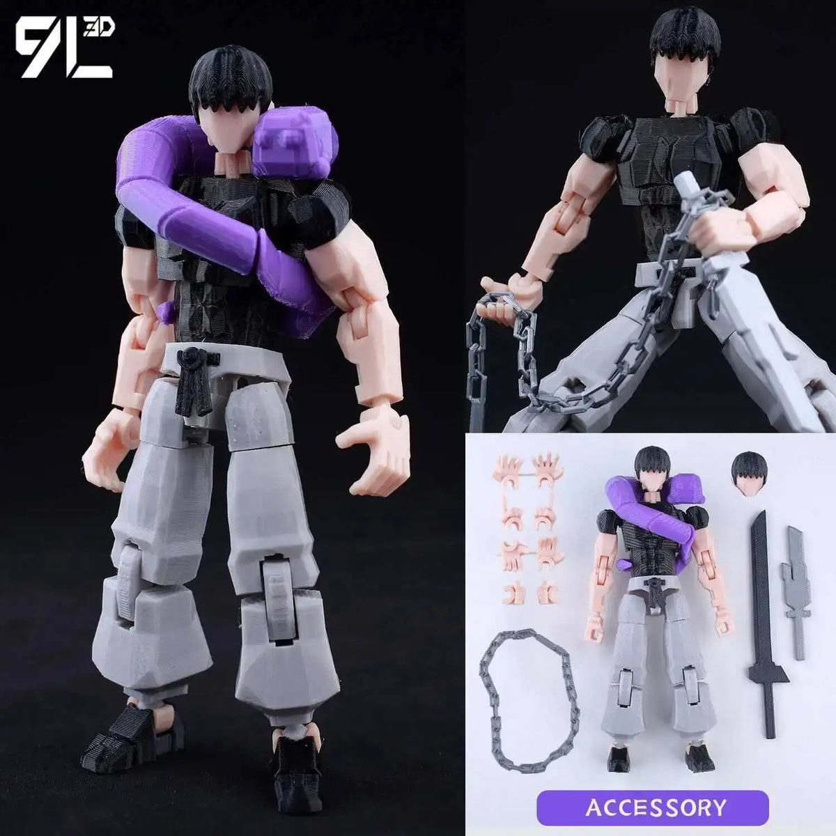 9L3D T13 Jujutsu Kaisen Itadori Figure LUCKY13 Training Ver. JJK Titan13 Multi-Jointed Movable Dummy13 Stress Relief Toys Gifts