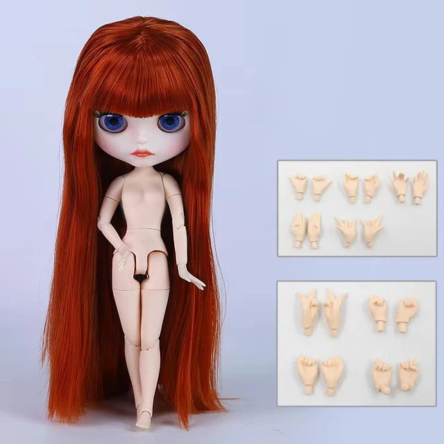 ICY DBS Blyth Doll 30CM BJD – White Skin Shiny & Matte Face Special